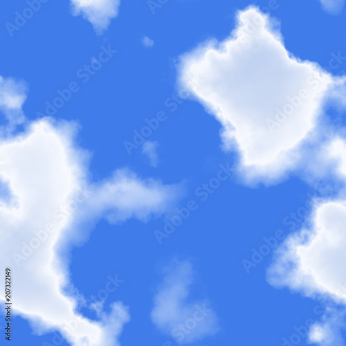 Seamless clouds and blue sky