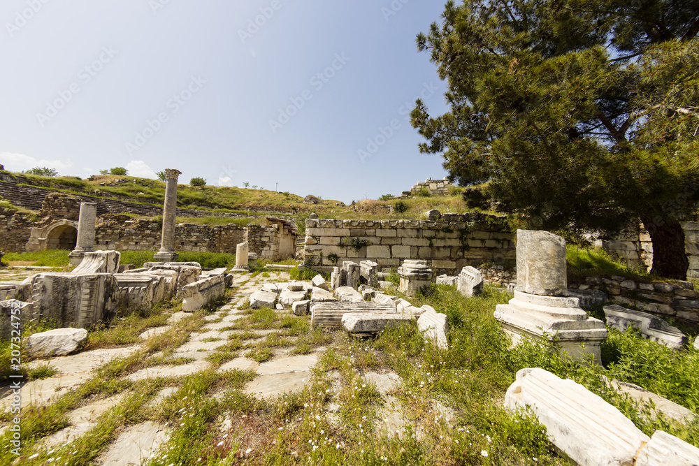 Archaeological site of Helenistic city of Aphrodisias in western Anatolia, Turkey.