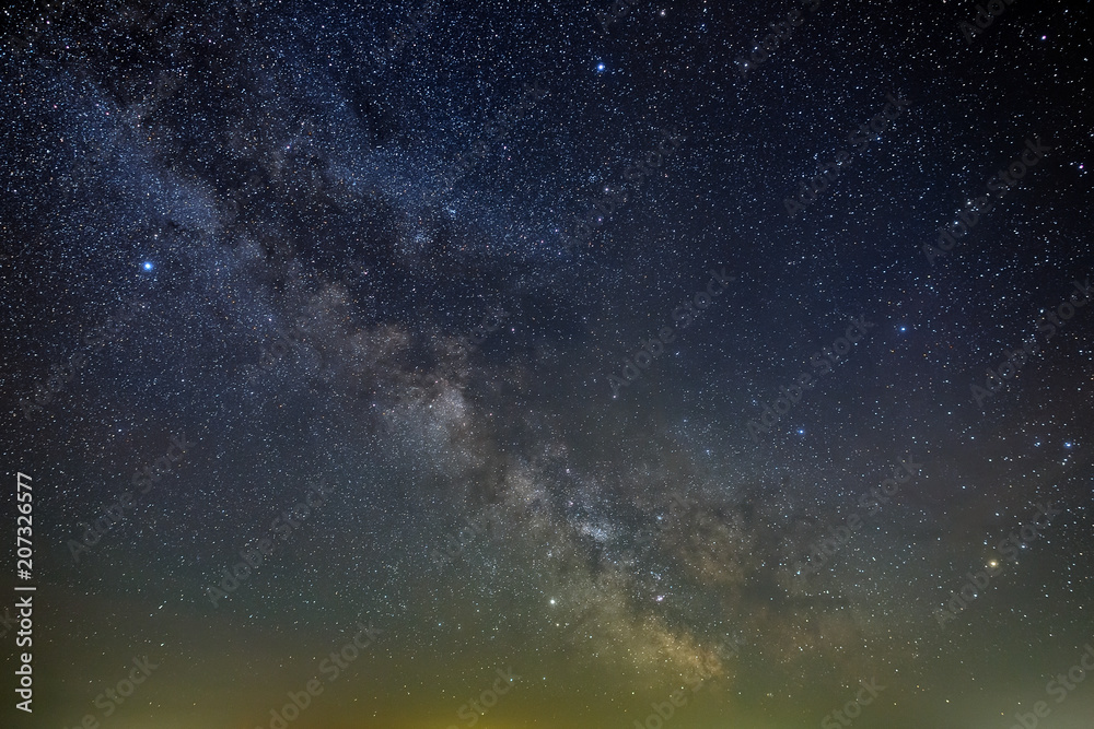 Galaxy The Milky Way in the night sky with stars. A view of the open space. Long exposure. Galaxy The Milky Way in the night sky with stars. A view of the open space. Long exposure.