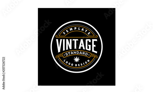 Elegant Vintage Retro Badge Label Emblem Logo design inspiration