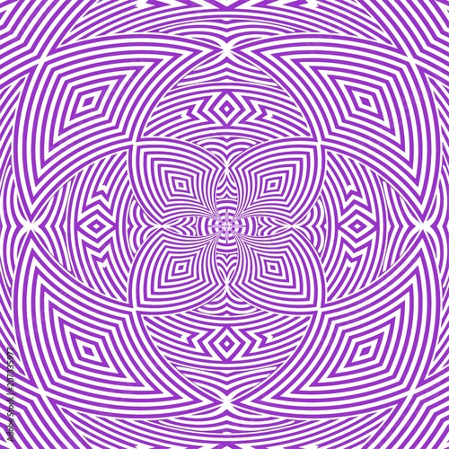 Hypnotic Stripe Shapes Illustration Vector 