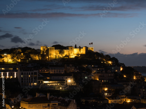 Castelo de São Jorge at dusk