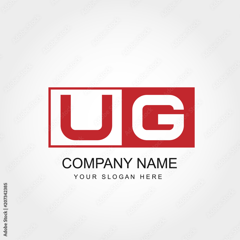 UG Letter Initial Luxurious Brand Logo Template - stock vector 2939659 |  Crushpixel