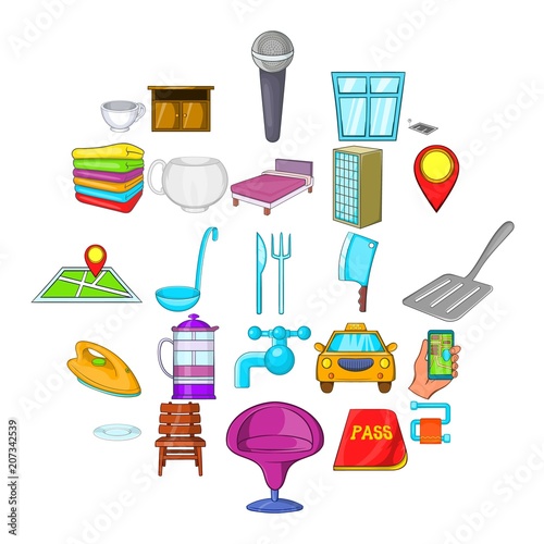 Bursa icons set. Cartoon set of 25 bursa vector icons for web isolated on white background