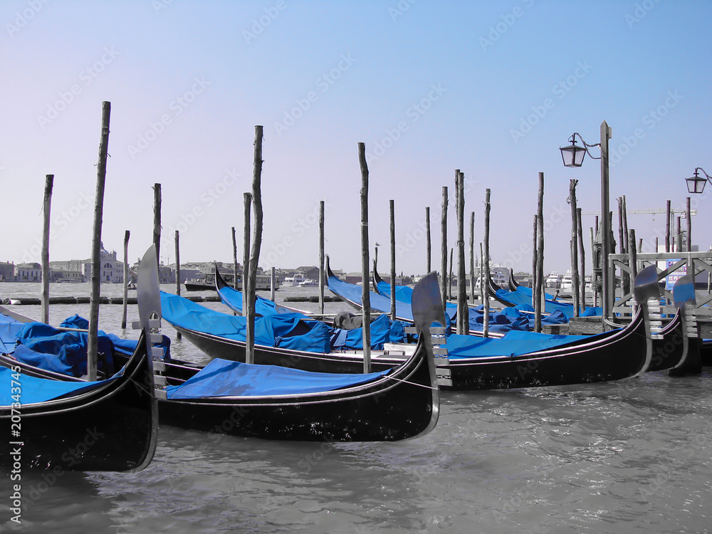 Venetian gondolas - Venice - Italy