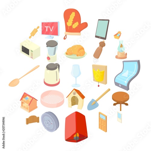 Rusticity icons set. Cartoon set of 25 rusticity vector icons for web isolated on white background