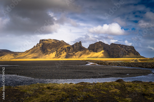Icelandic wilderness- May 04, 2018: Wild landscape of Iceland