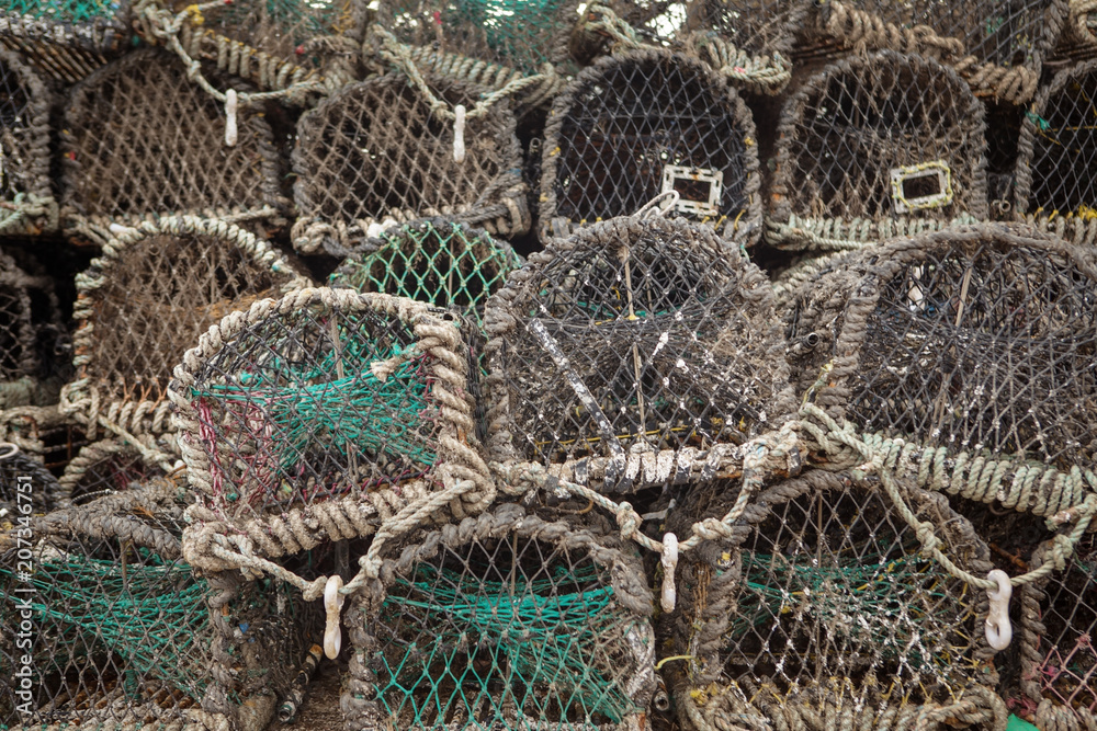 lots of lobster cages lots of lobster cages