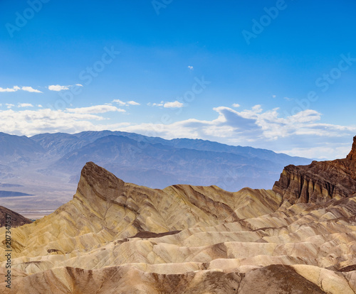 Zabriskie Point Death Valley and the Sierra Mountains