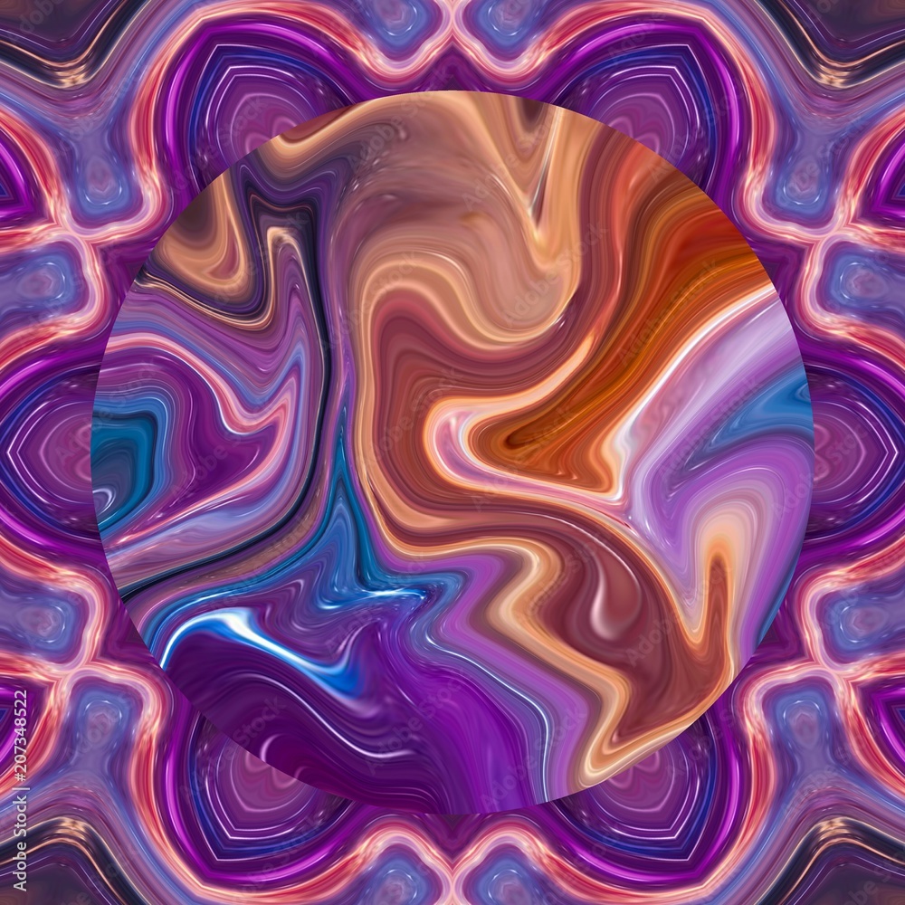 Creative pattern background with space for text in center. Abstract art wallpaper. Good for any printed production, print on fabric, clothes and ceramic. Template for design products decoration. Creative pattern background with space for text in center. Abstract art wallpaper. Good for any printed production, print on fabric, clothes and ceramic. Template for design products decoration.