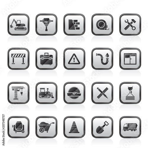Building and Construction icons - vector icon set