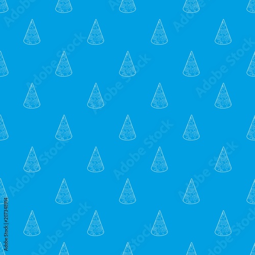 Cap pattern vector seamless blue repeat for any use