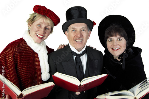 Three Christmas Carollers