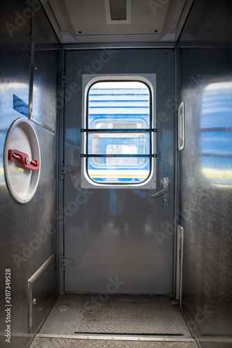 classic interior entrance to the passenger train © Alexey Lesik