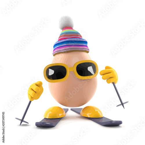 3d Egg skiing