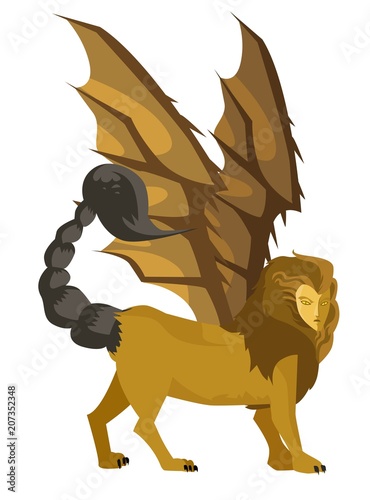 evil mythology giant manticore