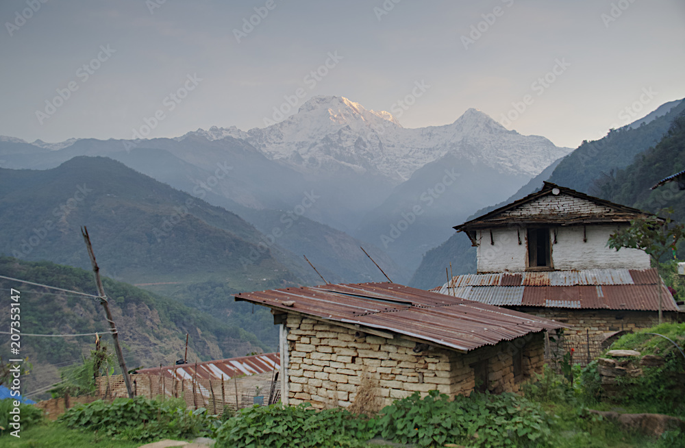 Annapurna South and Hiunchuli C Annapurna South and Hiunchuli C