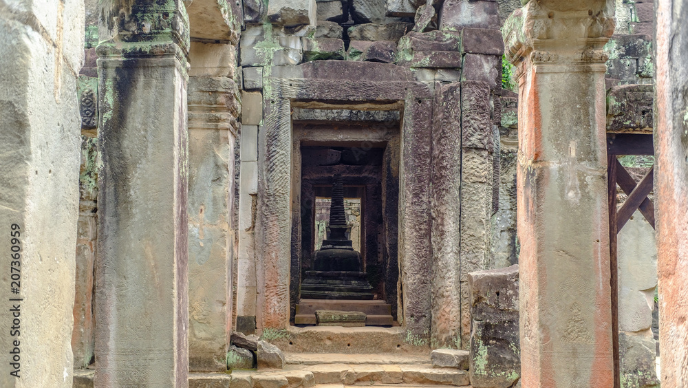 The Pagoda inside Preah Khan, Siem Reap, Cambodia