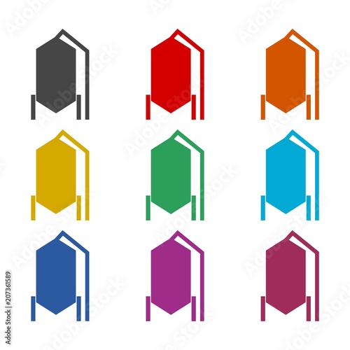 Silos storage icon, color icons set Free Download Silos storage icon, color icons set - GFXLoad