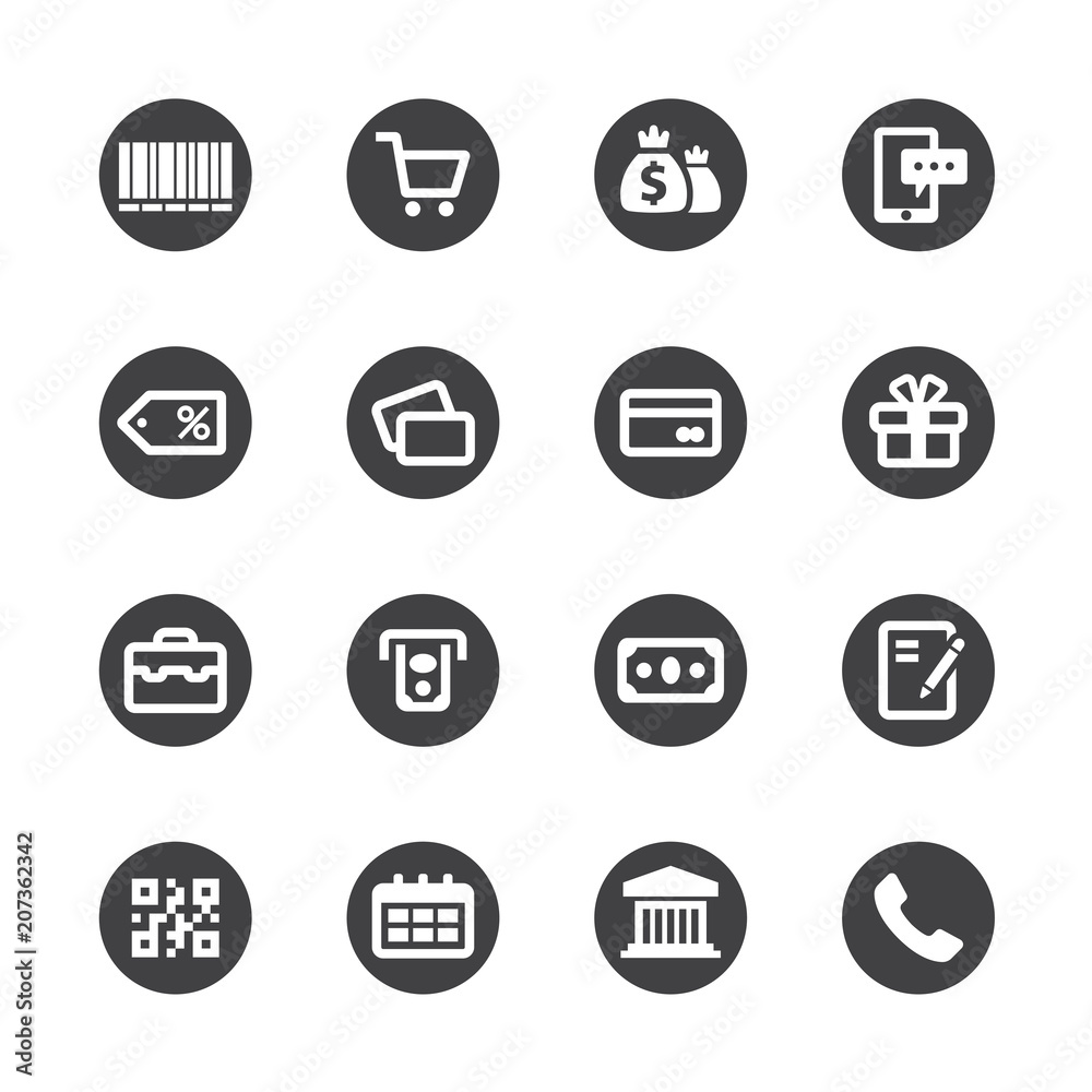 Online Banking icon set