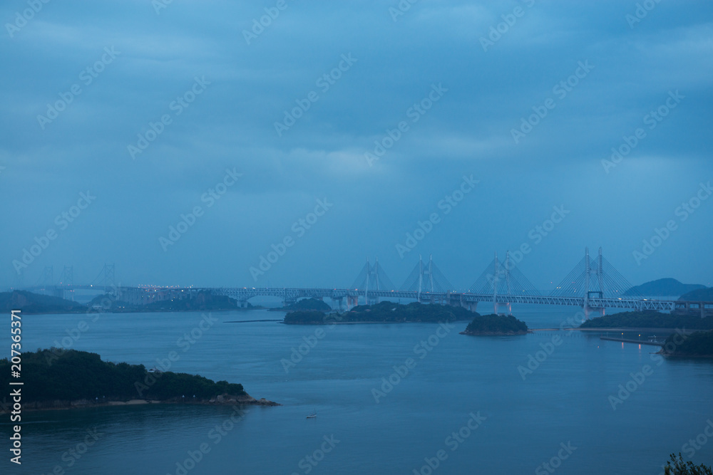 Naklejka premium 鷲羽山からの景色