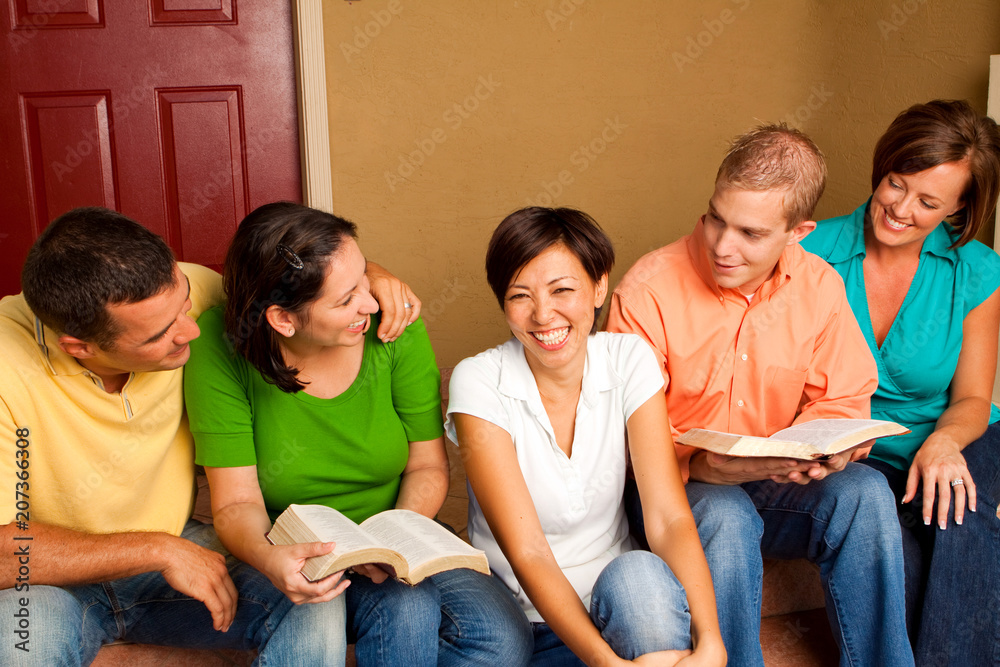Small Group Bible Study. Multicultural small group. Small Group Bible Study. Multicultural small group.