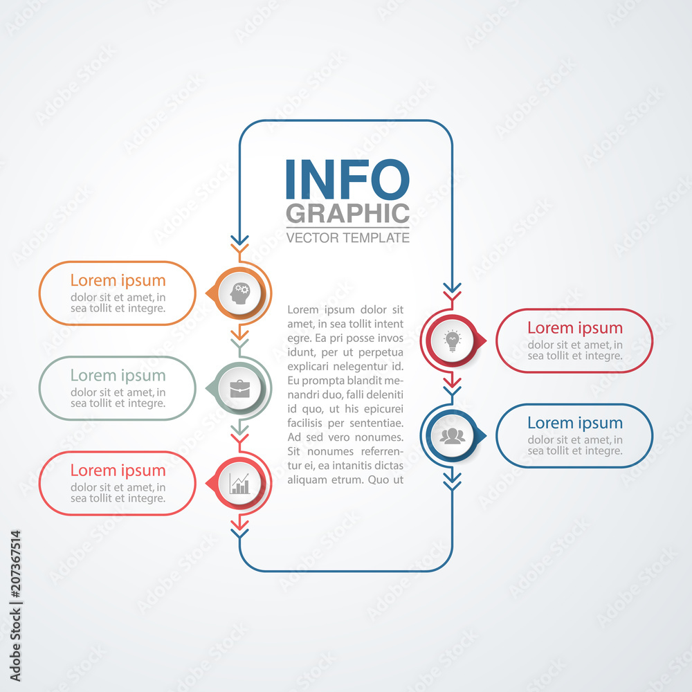 Vector infographic template for diagram, graph, presentation, chart, business concept with 5 options. Vector infographic template for diagram, graph, presentation, chart, business concept with 5 options.
