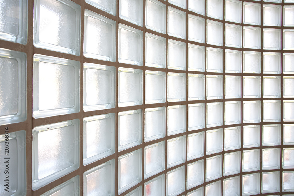 Interior glass block wall background Interior glass block wall background