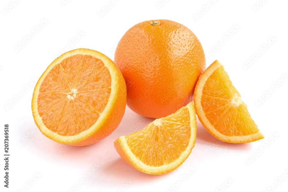 Orange isolated on white background. Orange isolated on white background.