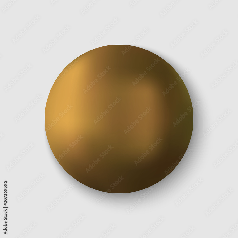Vector golden ball