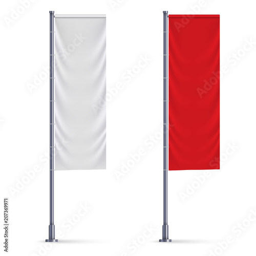 Vertical flag mockup