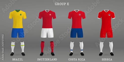 Set of football kit