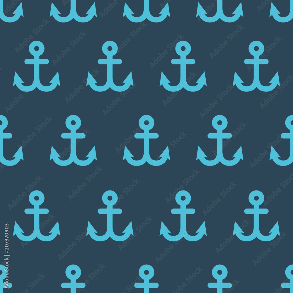 Seamless pattern with anchors Seamless pattern with anchors