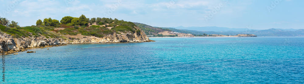 Sithonia coast panorama, Greece.