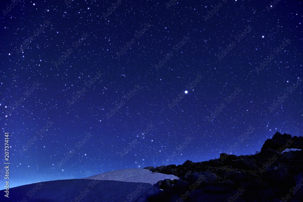 Kiso Komagatake's Starry Sky, Nagano, Japan Alps