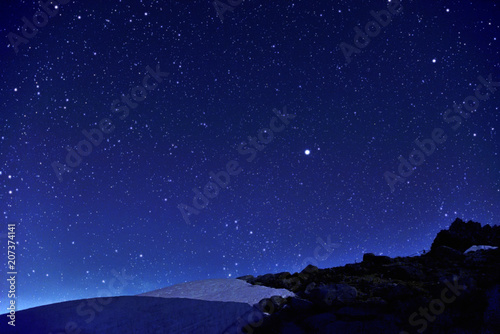 Kiso Komagatake's Starry Sky, Nagano, Japan Alps