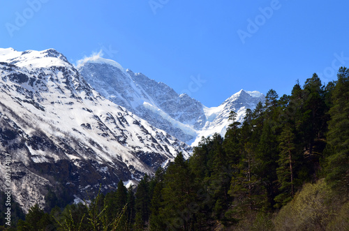 Caucasus mountain landscape