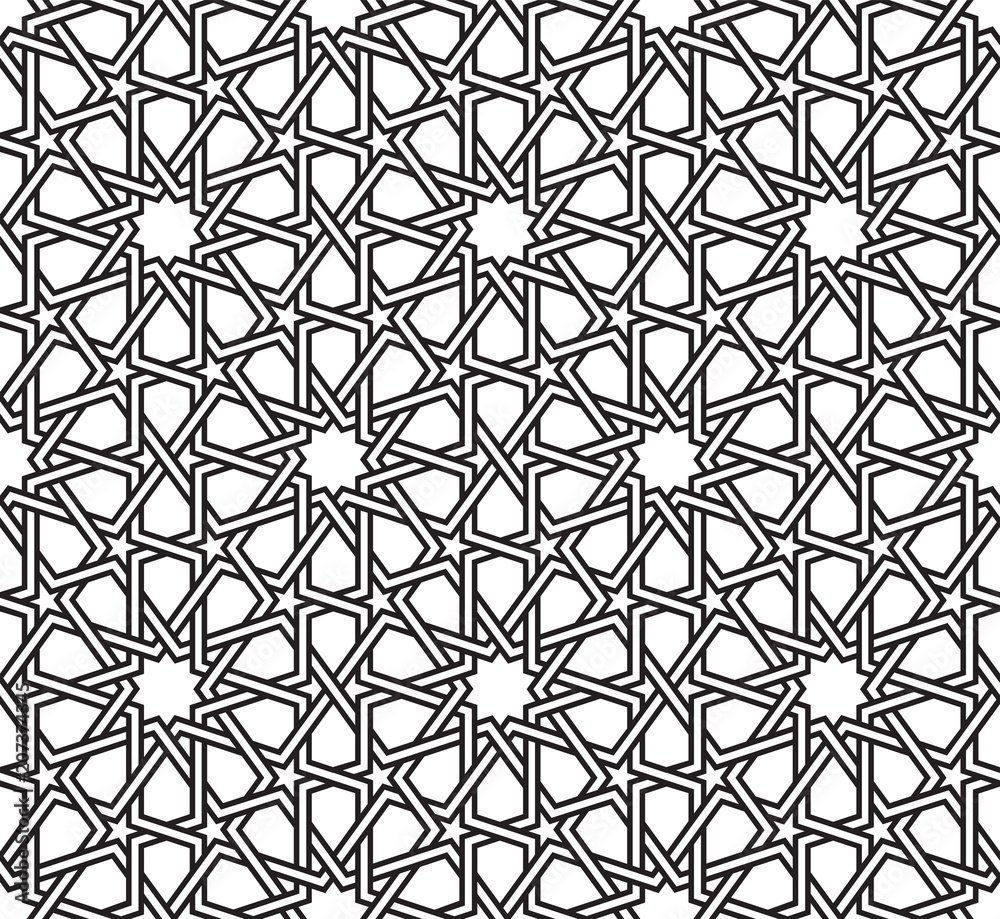 Fototapeta premium Classical Moroccan geometric seamless pattern