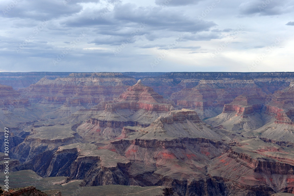 Grand Canyon photographed from the observation deck