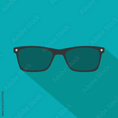 glasses icon. flat design on a white background. vector icon