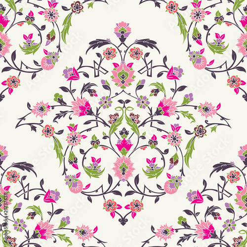 Classic Ottoman Turkish style floral pattern photo