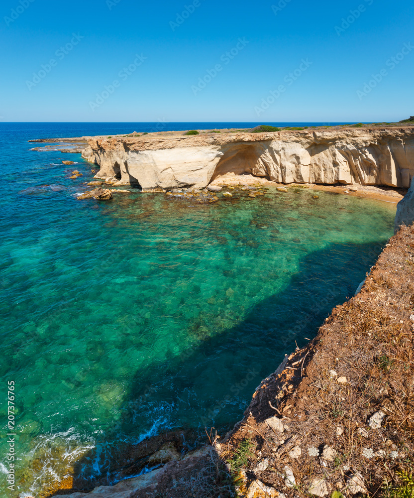 Sicily summer sea coast, Italy