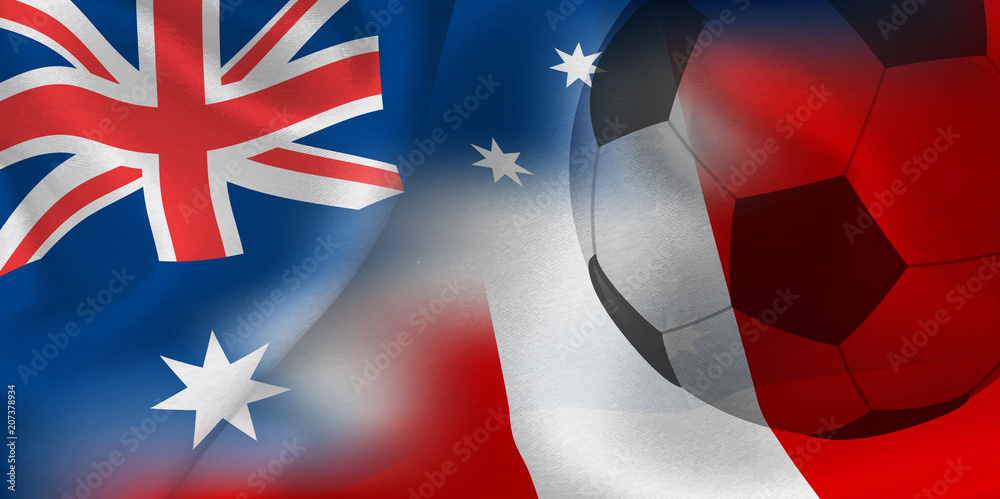 オーストラリア ペルー 国旗 サッカー Stock Vector Adobe Stock