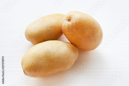 Potato Isolated on white.