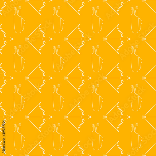 Seamless pattern with archery for your design