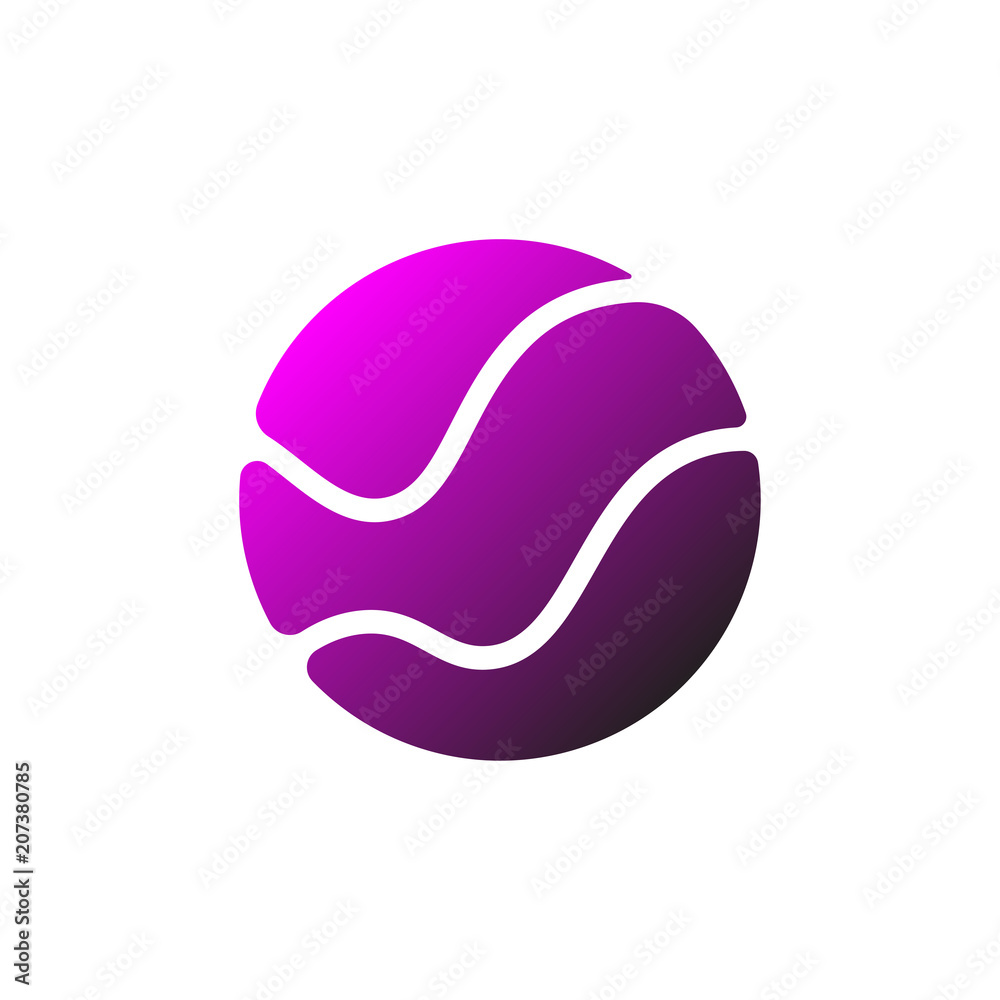 Abstract vector logo global network and digital systems Abstract vector logo global network and digital systems