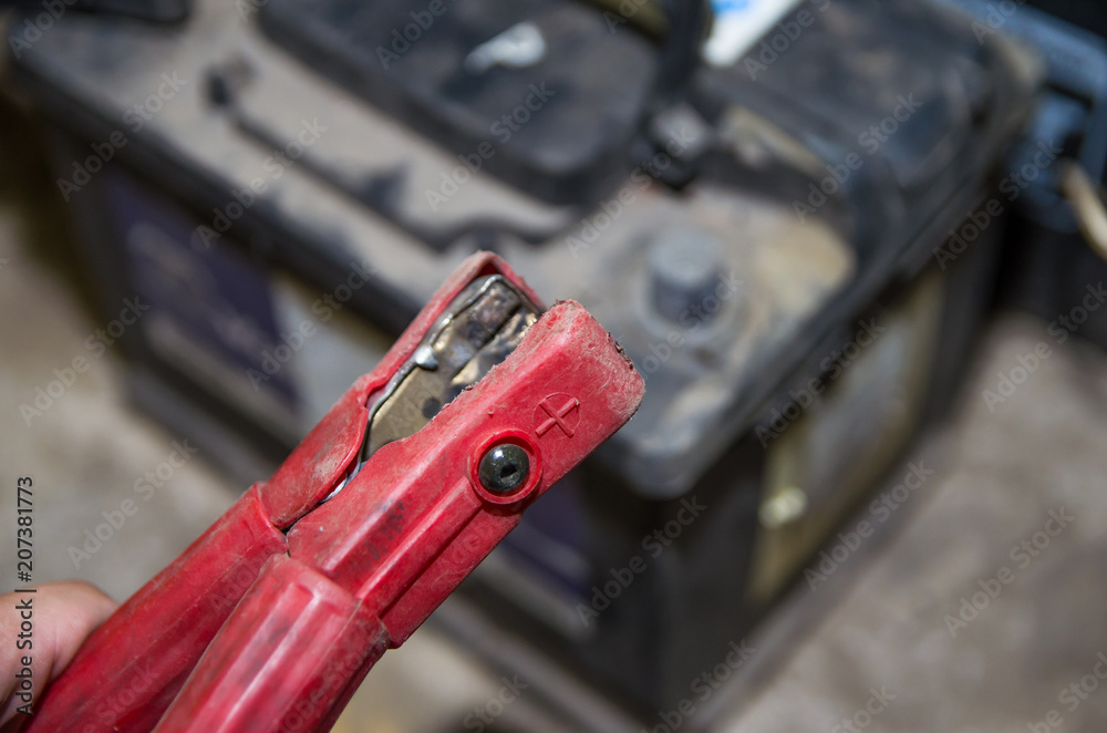 Fototapeta premium pliers for charging battery machines