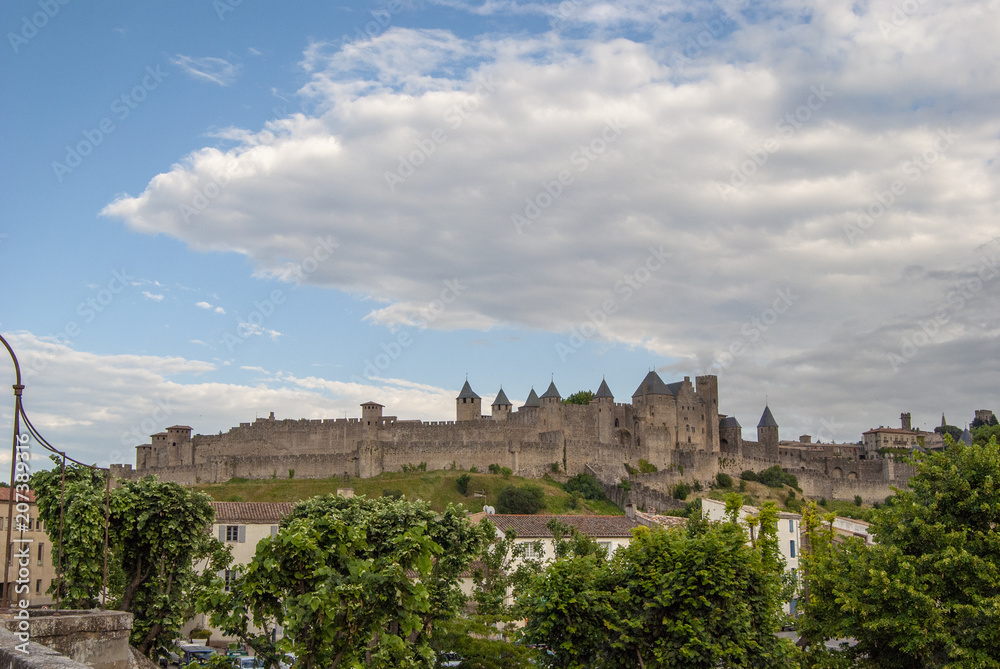 ciudad amurallada de Carcassonne en Frncia 