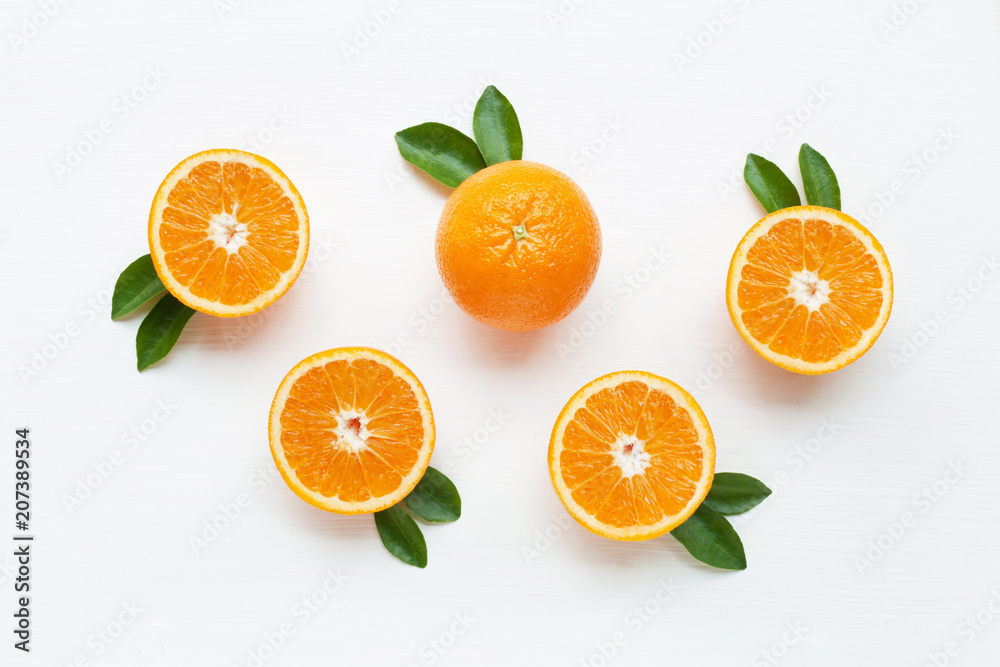 Fresh orange citrus fruit isolated. Fresh orange citrus fruit isolated.