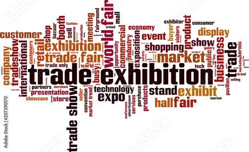 Trade exhibition word cloud
